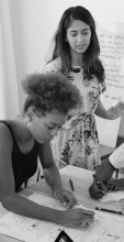 Women collaborating in the workplace
